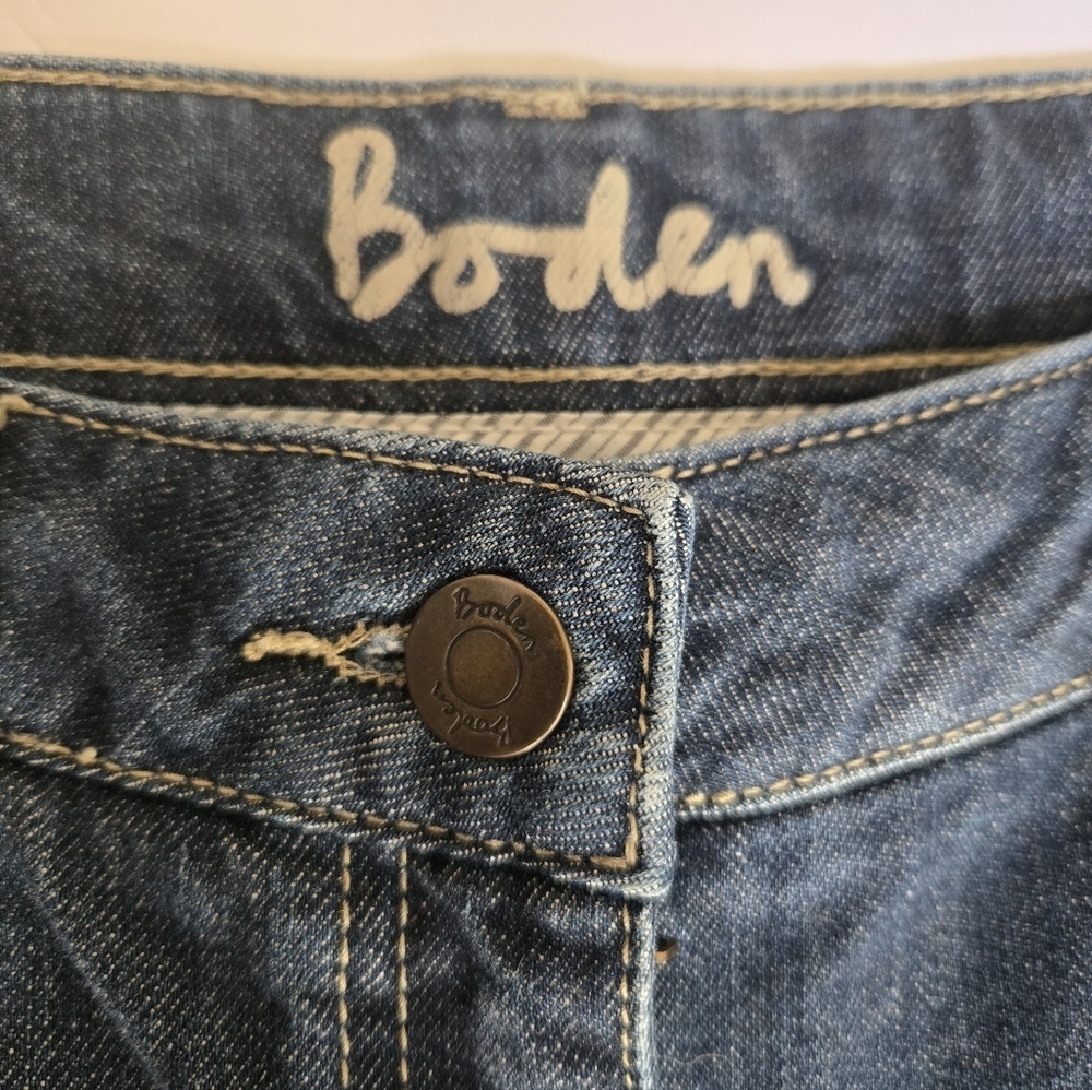 BODEN Classic Blue Women's Wide Leg Jeans.Size 6R, Cotton - Picture 2 of 8